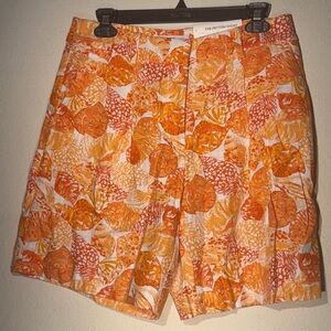 LOFT- Orange Patterned women Shorts